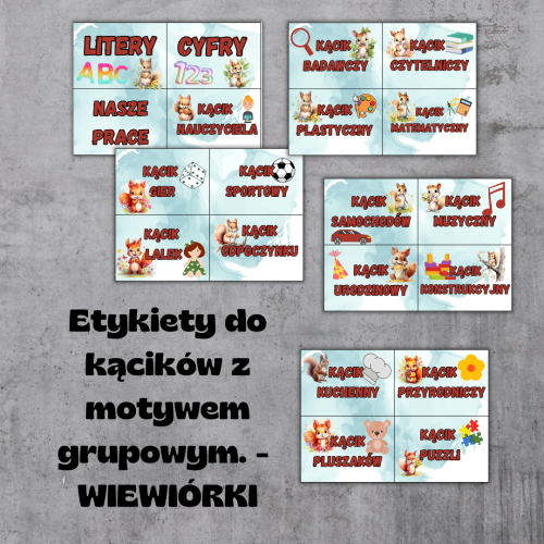 Etykiety do kącików z motywem grupowym. - DELFINKI (2).png