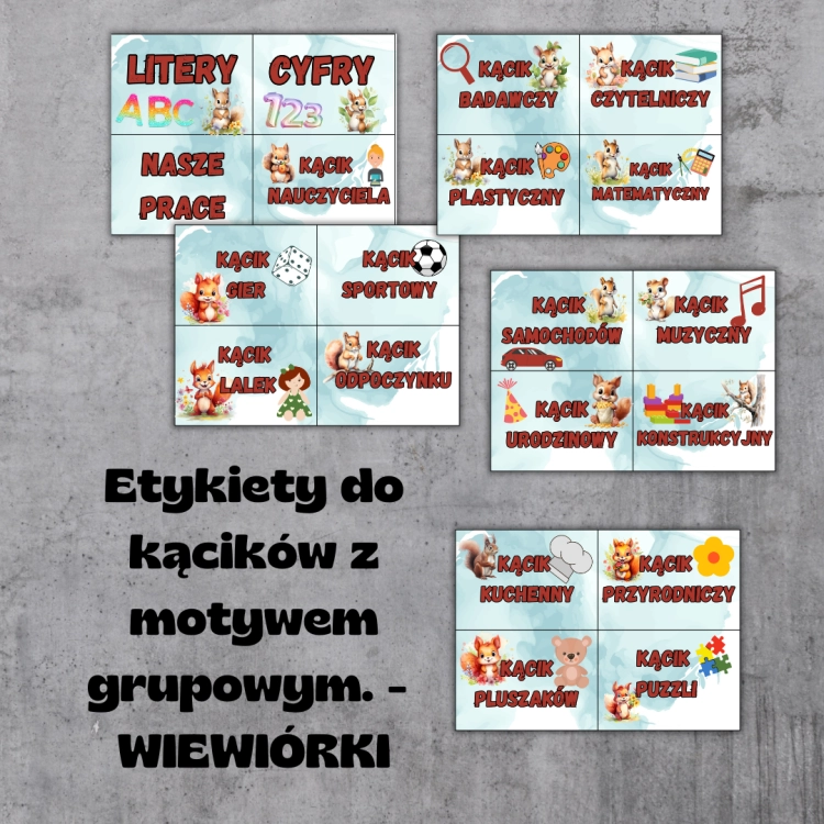 Etykiety do kącików z motywem grupowym. - DELFINKI (2).png