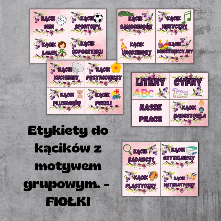 Etykiety do kącików z motywem grupowym. - DELFINKI (5).png