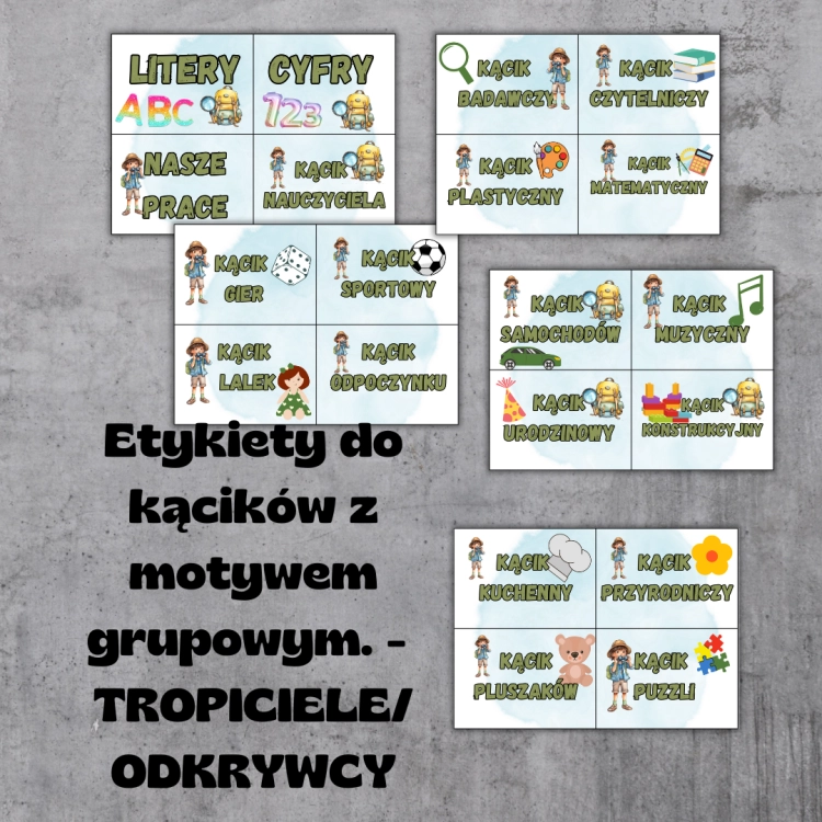 Etykiety do kącików z motywem grupowym. - DELFINKI.png