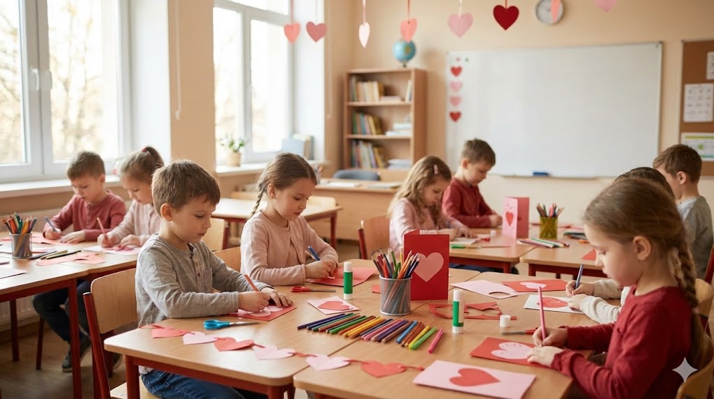 Walentynki w przedszkolu i klasach 1–3 – darmowy pakiet kreatywny